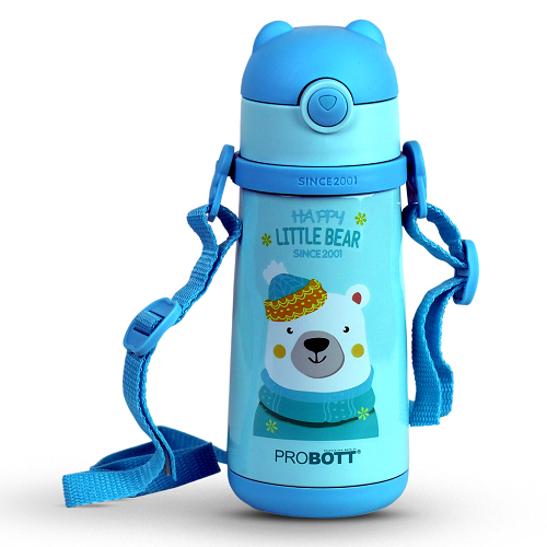 Probott School Champ 370ml Sipper Bottle for Kid with Straw Strap to