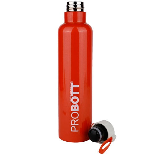 Probott Bang 750ml Thermoses Vacuum Insulated Flask Sports Bottle, Stainless Steel Water Bottles, Orange