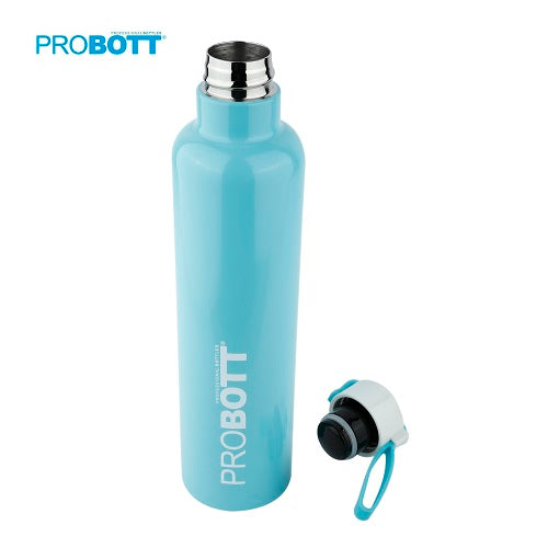 Probott Bang 600ml Thermoses Vacuum Insulated Flask Sports Bottle, Stainless Steel Water Bottles, Light Blue