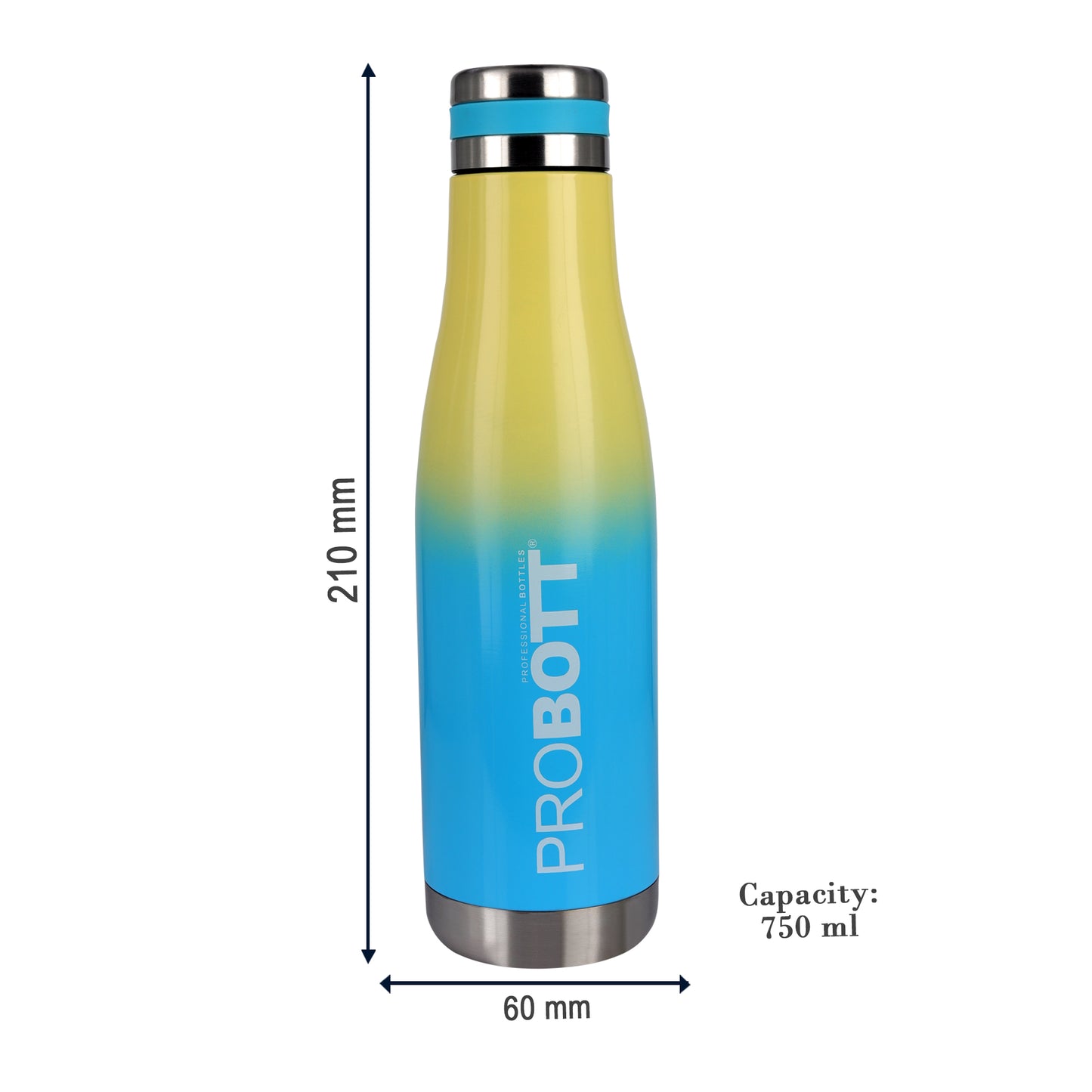 Probott Companion 750ml Stainless Steel Water Bottles, Thermoses Vacuum Insulated Flask, Blue