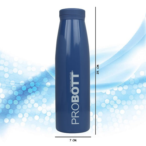 Probott Aquatic 1000ml Vacuum Insulated Flask Bottle, Stainless Steel Hot and Cold Water Bottles, Blue