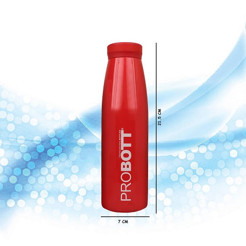Probott Aquatic 500ml Vacuum Insulated Flask Bottle, Stainless Steel Hot and Cold Water Bottles, Red