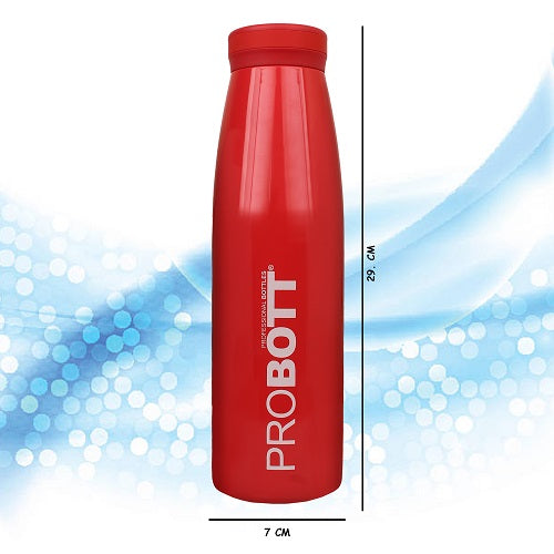 Probott Aquatic 1000ml Vacuum Insulated Flask Bottle, Stainless Steel Hot and Cold Water Bottles, Red