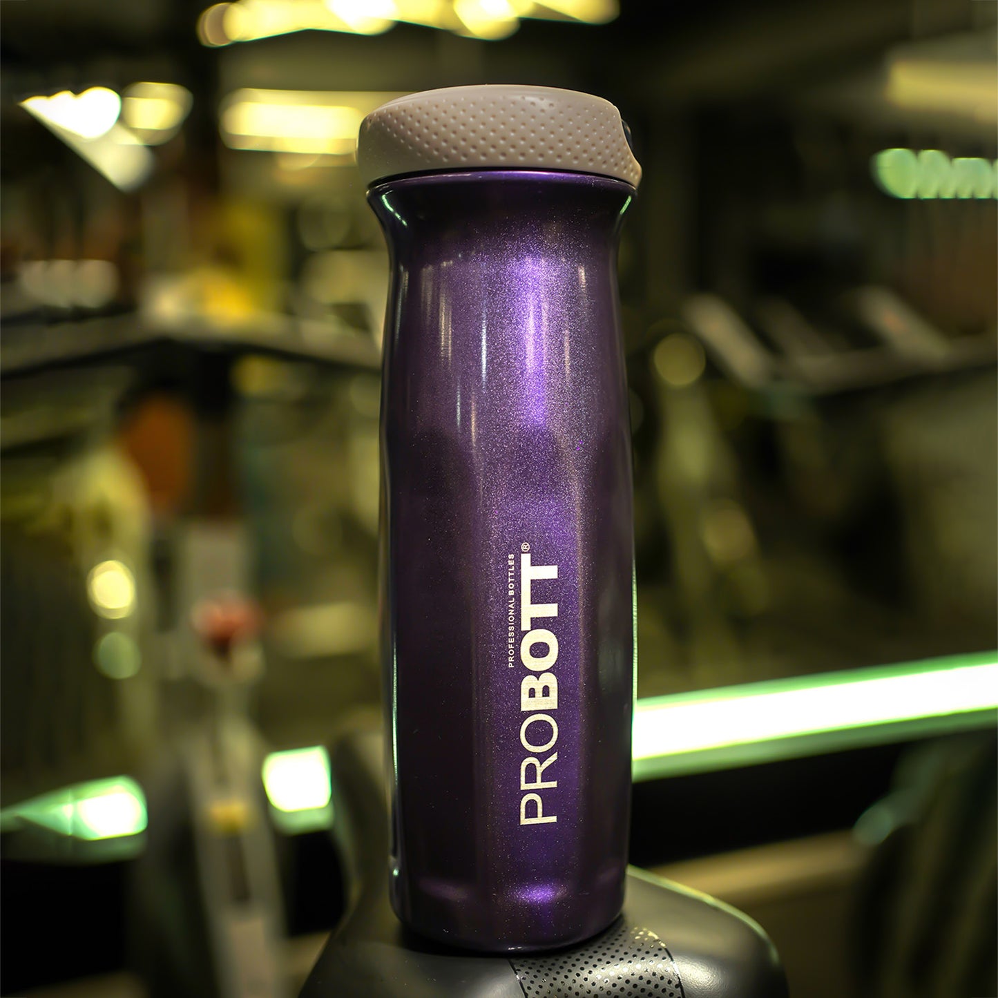 Probott Swipe 600ml Stainless Steel Water Bottle, Vacuum Insulated Flask Bottles, Purple | Hot and Cold | Easy to Carry | Leak Proof