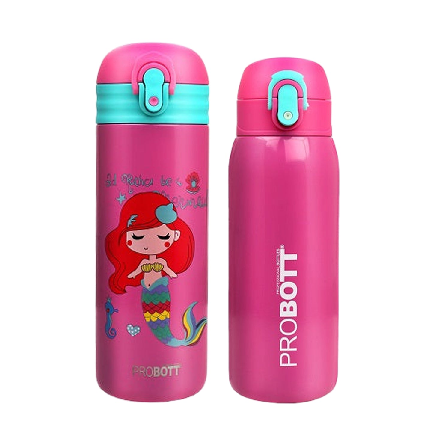 Probott Dazzle 400ml Kids Hot & Cold Sipper Bottle with Probott Little 390ml Vacuum Insulated Flask (Combo Pack for Kids)