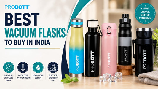 Best stainless steel vacuum flasks in India with vacuum insulation, leak-proof design, and hot & cold temperature retention for everyday use.