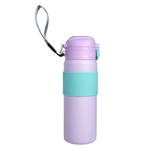 Probott Trek 600ml Hot & Cold Vacuum Insulated Flask Bottles, Purple