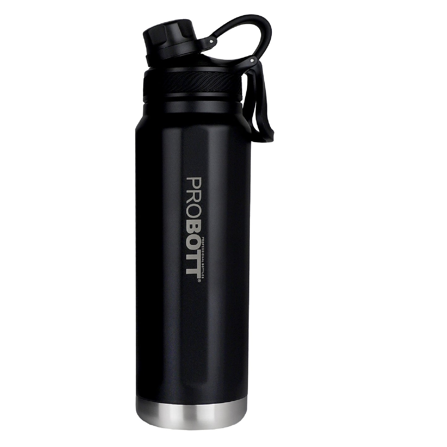 Probott Tourister 960ml Hot & Cold Vacuum Insulated Flask Sipper Bottle, Black