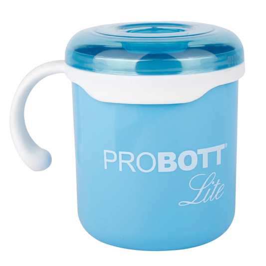 PROBOTT LITE Cuppa Stainless Steel Mug/Cup with Lid 280ml, Stylish Cup Ideal for Hot & Cold Coffee, Tea | Desk Mug – Blue