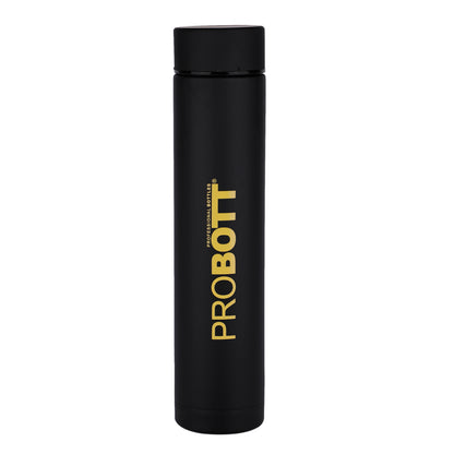 PROBOTT Compact 250ml Thermosteel Vacuum Flask, Stainless Steel Water Bottle - Yellow