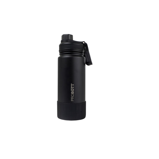 Probott Class 480ml Thermoses Vacuum Insulated Flask Bottle for 4-7 Yrs Kids, Stainless Steel Water Bottles, Black