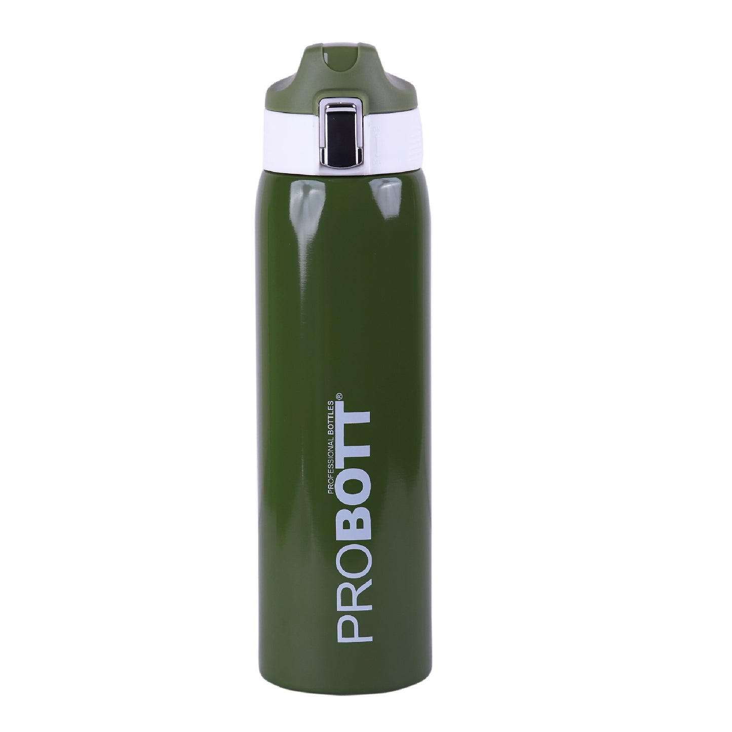 Probott Icon 1000ml Stainless Steel Hot and Cold Water Bottle, Vacuum Insulated Flask Sipper Bottle, Green