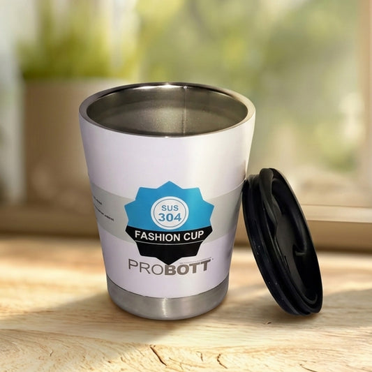 PROBOTT Refresh Stainless Steel Mug/Cup with Lid 380ml, Hot & Cold Vacuum Insulated Stylish Cup Ideal for Hot & Cold Coffee, Tea | Desk Mug – Purple