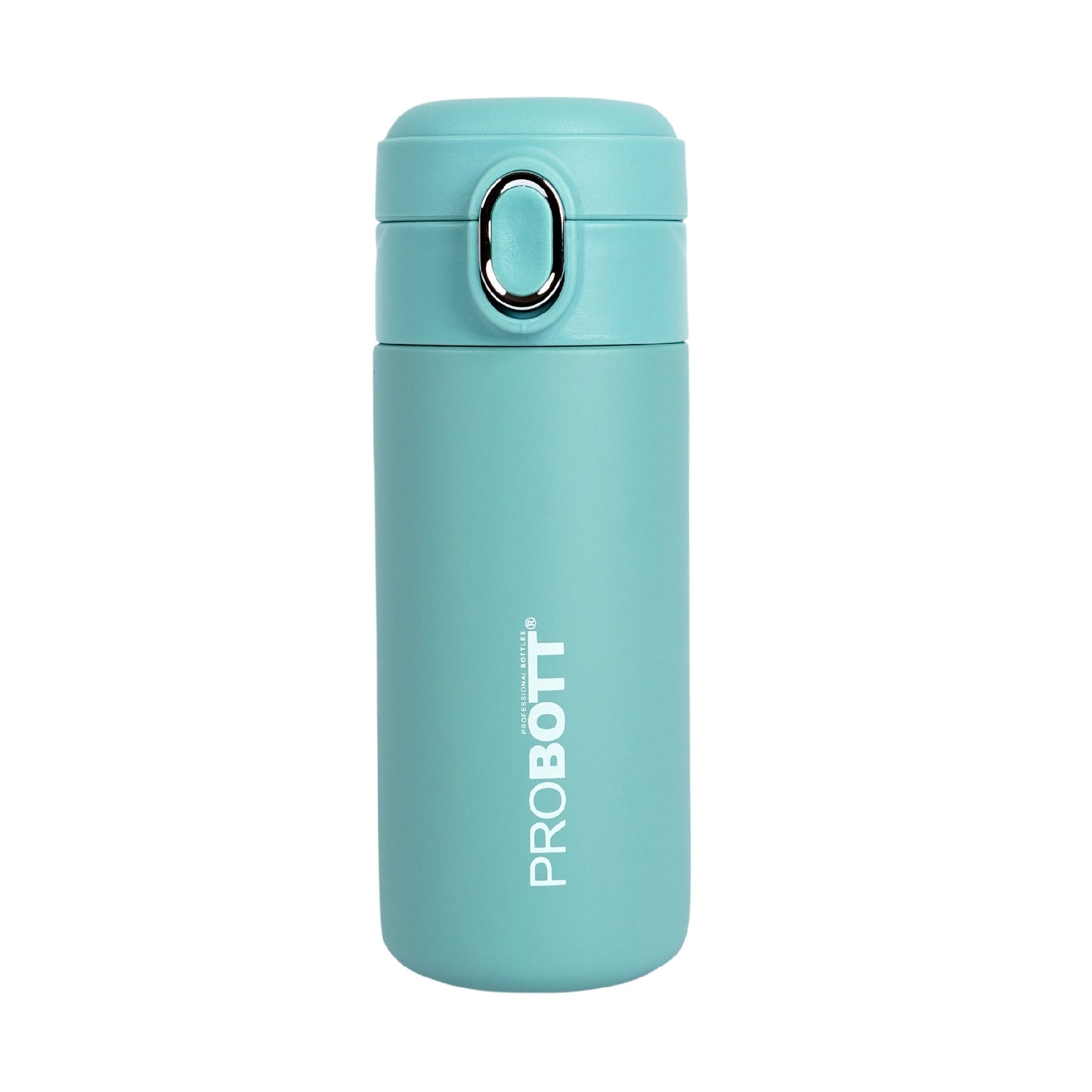 Probott Pride 300ml Thermosteel Hot & Cold Insulated Stainless Steel Travel Flask, Green | Spill Proof | Coffee Tea Mug | Juice Mug | Easy Grip Easy to Carry