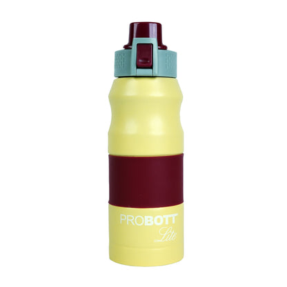 PROBOTT LITE Bliss 700ml Single Walled Stainless Steel Water Bottle, Yellow