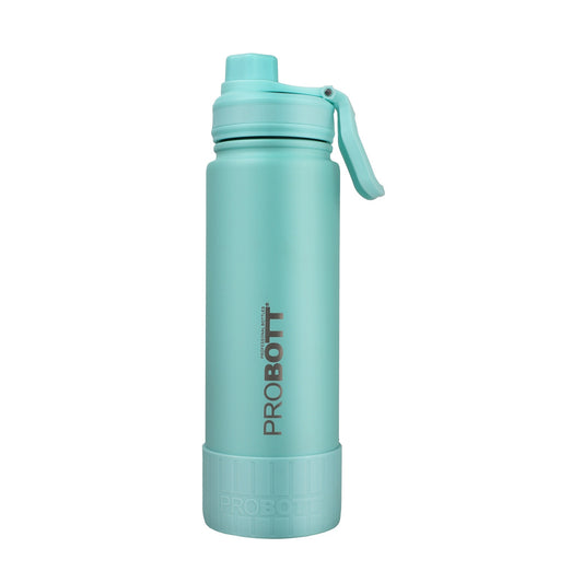 Probott Class 720ml Thermoses Vacuum Insulated Flask Sipper Bottle, Stainless Steel Water Bottles, Greenish Blue