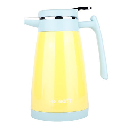 PROBOTT Thermosteel Mocha Tea Coffee Pot 1000ml - Yellow PB 1000-88