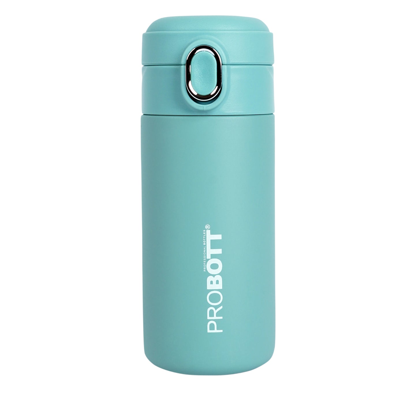 Probott Pride 400ml Thermosteel Hot & Cold Insulated Stainless Steel Travel Flask, Green | Spill Proof | Coffee Tea Mug | Juice Mug | Easy Grip Easy to Carry