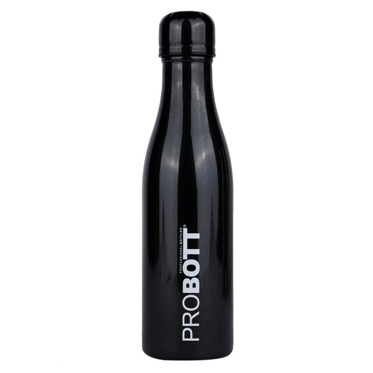 Probott Vintage 1000ml Thermoses Vacuum Insulated Flask, Stainless Steel Water Bottles, Black