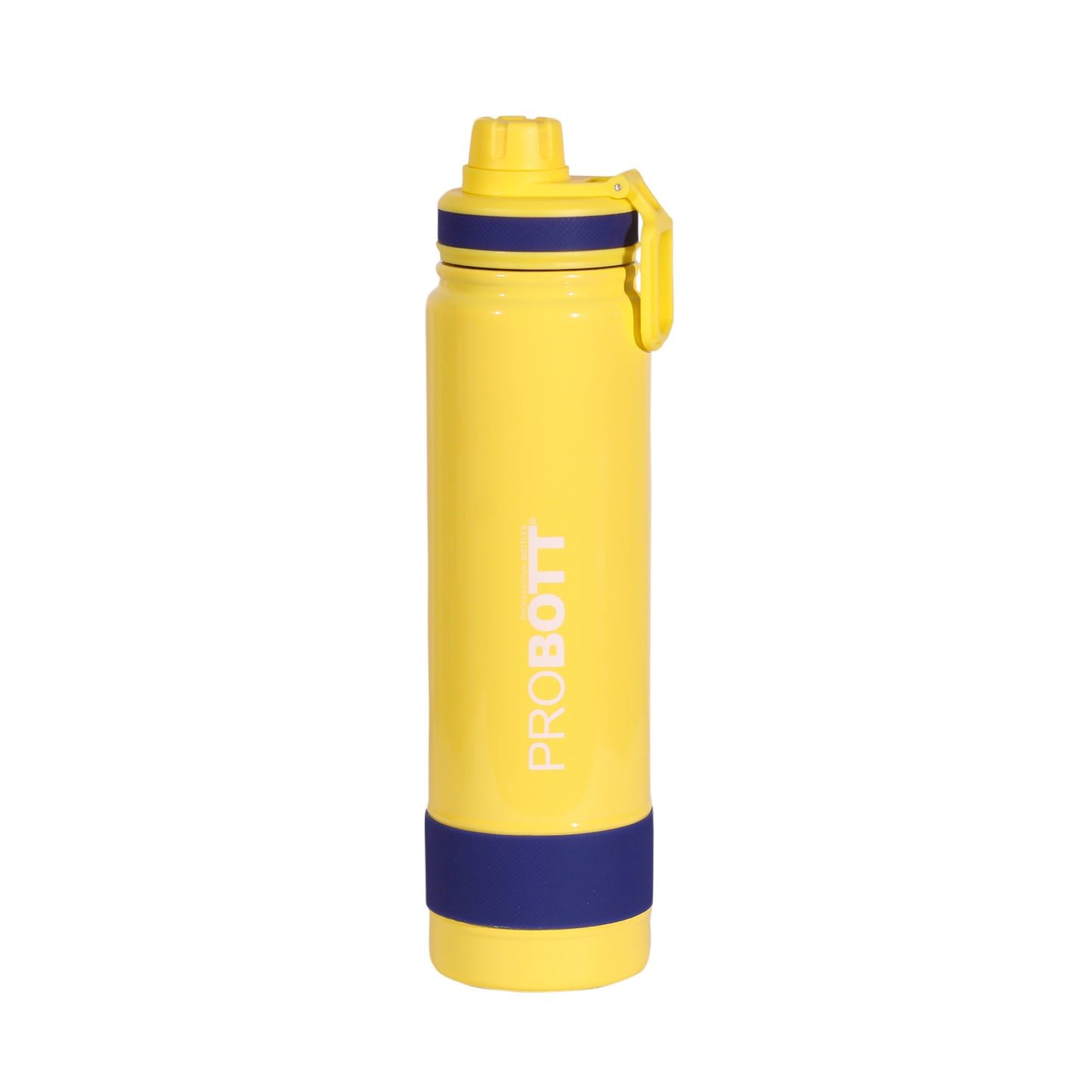 Probott Rainbow 700ml Thermoses Vacuum Insulated Flask Sipper Bottle, Stainless Steel Water Bottles, Yellow