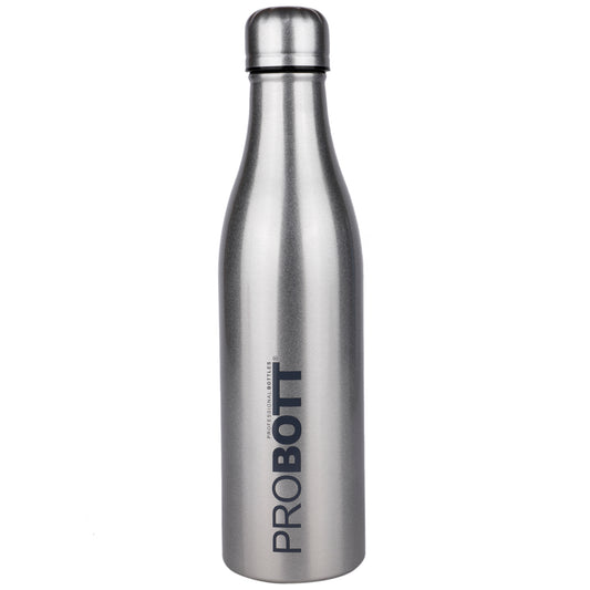 Probott Vintage 750ml Thermoses Vacuum Insulated Flask, Stainless Steel Water Bottles, Silver