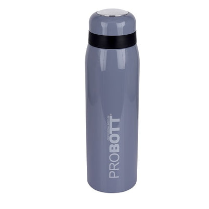 Probott Drops Water Bottle, Stainless Steel Water Bottles, Vacuum Insulated Flask Bottles, 500 ml, Grey