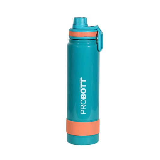 Probott Rainbow 700ml Thermoses Vacuum Insulated Flask Sipper Bottle, Stainless Steel Water Bottles, Green