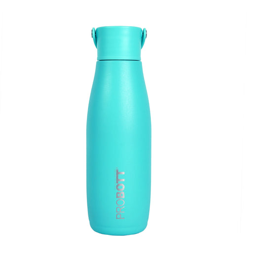 Probott Trendy 480ml Stainless Steel Water Bottles, Vacuum Insulated Flask Bottles, Blue | Hot and Cold | Easy to Carry | Leak Proof