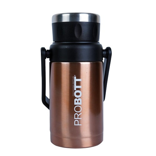 Probott Handy 1100ml Stainless Steel Hot & Cold Water Bottle, Vacuum Insulated Flask Bottles, Gold