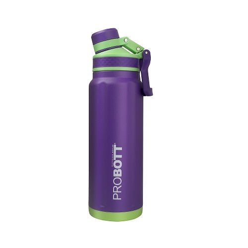 Probott Thunder 800ml Stainless Steel Hot and Cold Water Bottle, Vacuum Insulated Flask Bottle, Purple | PB 800-10