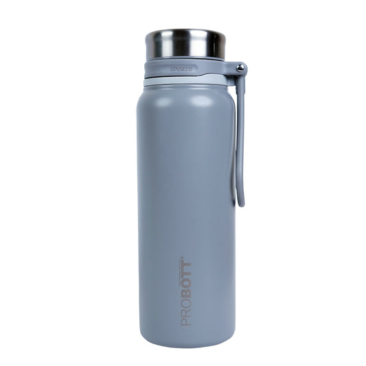 PROBOTT Marine 830ml Stainless Steel Water Bottles, Vacuum Insulated Flask Bottles, Grey | Hot and Cold | Easy to Carry | Leak Proof