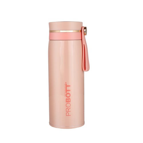 Probott Shine Water Bottle, Stainless Steel Vacuum Insulated Flask Bottle, 270ml, Peach