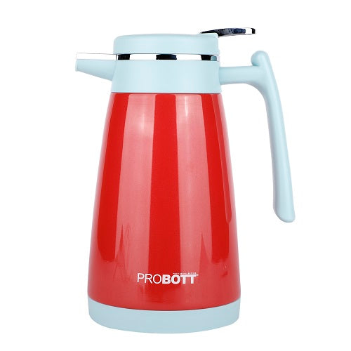 PROBOTT Thermosteel Mocha Tea Coffee Pot 1000ml -Red PB 1000-88