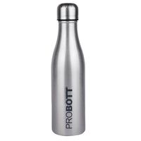 Probott Vintage 500ml Thermoses Vacuum Insulated Flask, Stainless Steel Water Bottles, Silver