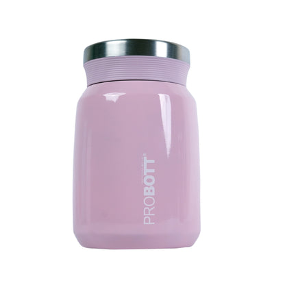 PROBOTT Gourmet 300 ml Vacuum Insulated Flask Jar, Pink | Soup Flask | Dal Flask | Sambar Flask | Thermos | Long Hours Hot and Cold