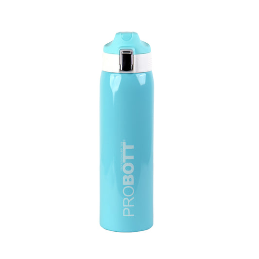 Probott Icon 750ml Stainless Steel Hot and Cold Water Bottle, Vacuum Insulated Flask Sipper Bottle, Blue