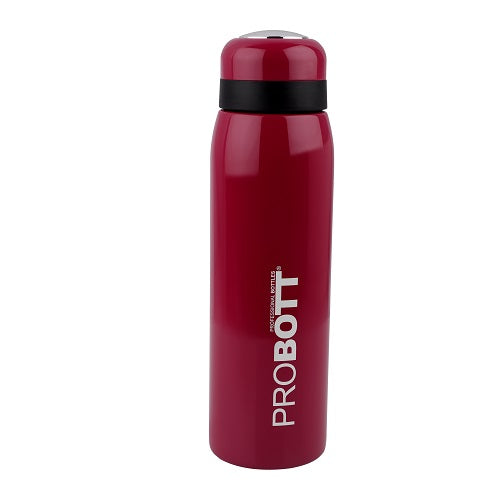 Probott Drops Water Bottle, Stainless Steel Water Bottles, Vacuum Insulated Flask Bottles, 500 ml, Red