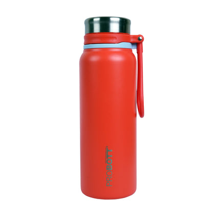 PROBOTT Marine 830ml Stainless Steel Water Bottles, Vacuum Insulated Flask Bottles, Red | Hot and Cold | Easy to Carry | Leak Proof