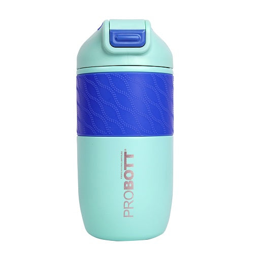 Probott Pluto 520ml Vacuum Insulated Flask Bottle, Stainless Steel Hot & Cold Water Bottles, Blue