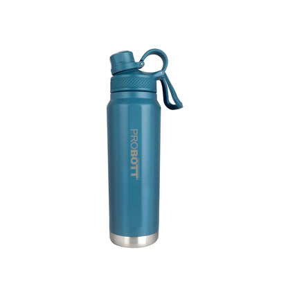 Probott Tourister 550ml Hot & Cold Vacuum Insulated Flask Sipper Bottle, Navy Blue