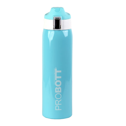 Probott Icon 1000ml Stainless Steel Hot and Cold Water Bottle, Vacuum Insulated Flask Sipper Bottle, Blue