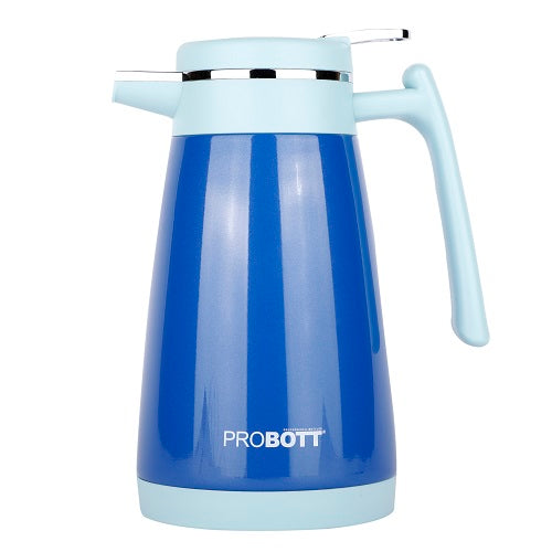 PROBOTT Thermosteel Mocha Tea Coffee Pot 1000ml -Blue PB 1000-88