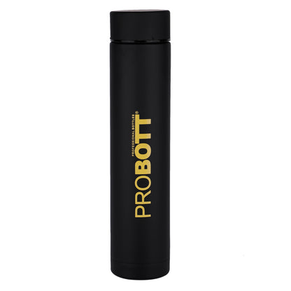 PROBOTT Compact 400ml Thermosteel Vacuum Flask, Stainless Steel Water Bottle - Yellow