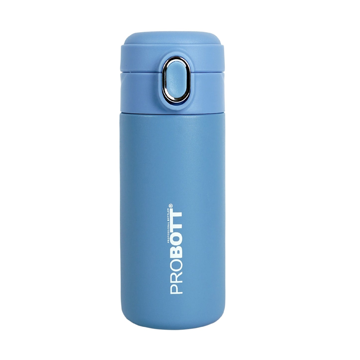 Probott Pride 300ml Thermosteel Hot & Cold Insulated Stainless Steel Travel Flask, Blue | Spill Proof | Coffee Tea Mug | Juice Mug | Easy Grip Easy to Carry