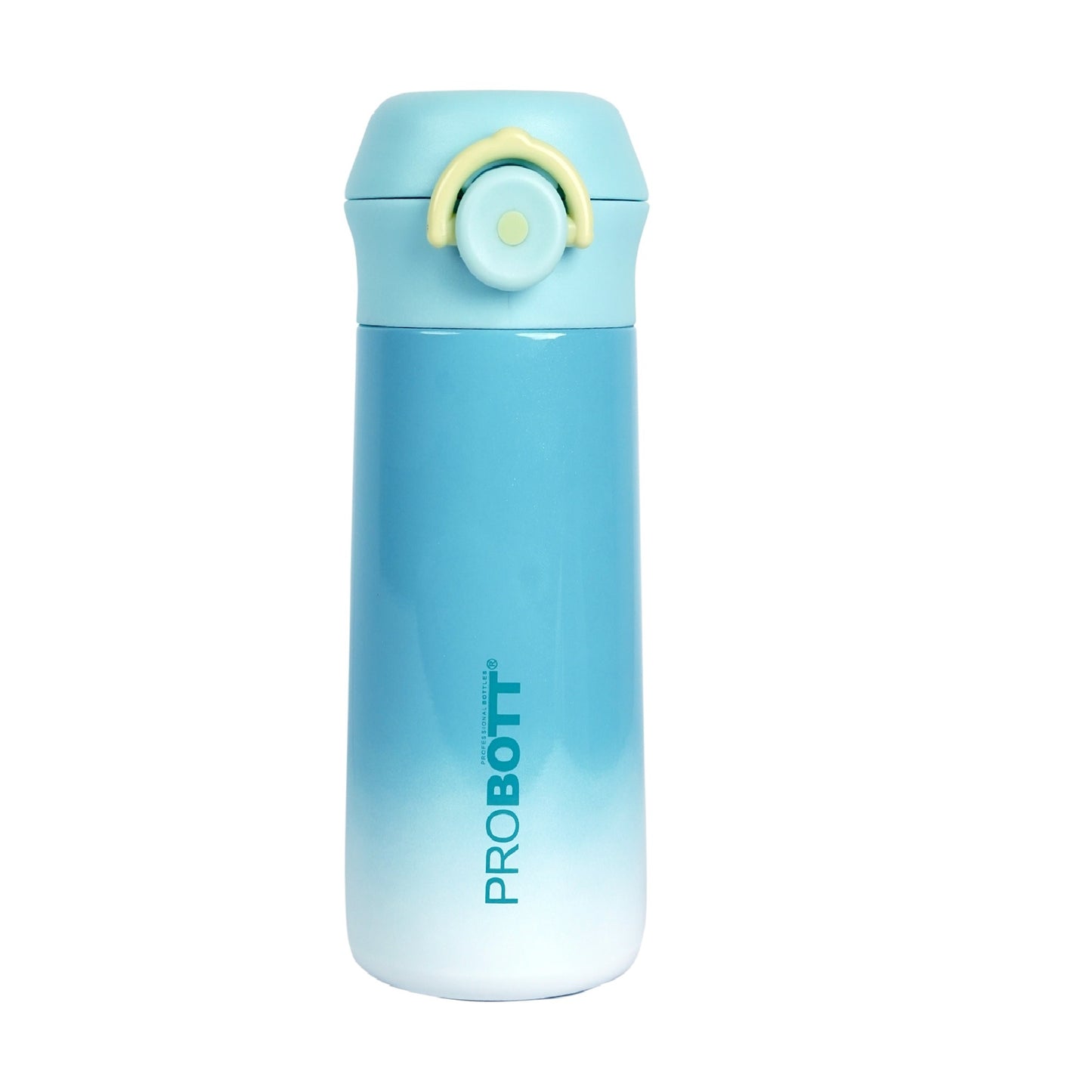 PROBOTT Swiss 420ml Stainless Steel Double Wall Vacuum Flask for 3-5 Yrs Kids | Hot and Cold Water Bottle, Blue