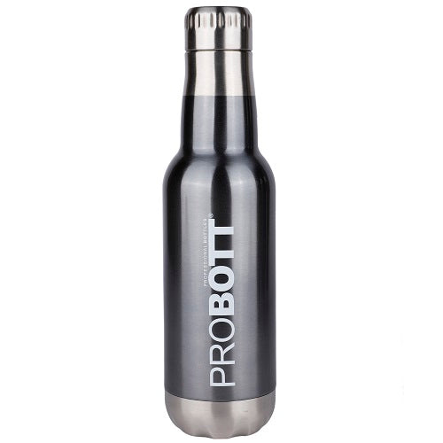 Probott Magnum Hot & Cold Stainless Steel Water Bottles, Vacuum Insulated Flask Bottles, 500 ml, Grey