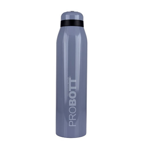 Probott Drops Water Bottle, Stainless Steel Water Bottles, Vacuum Insulated Flask Bottles, 750 ml, Grey