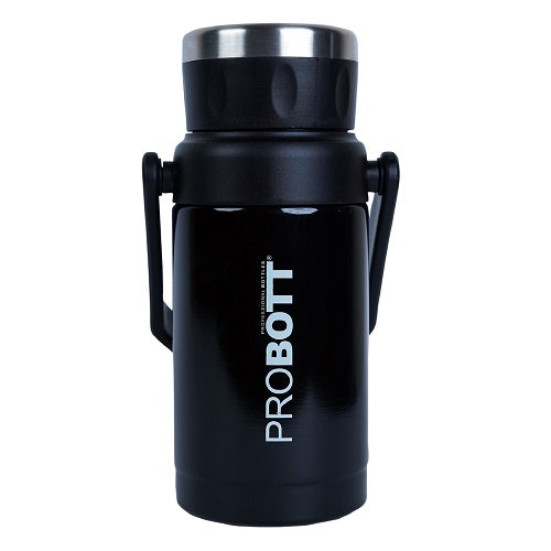 Probott Handy 1500ml Stainless Steel Hot & Cold Water Bottle, Vacuum Insulated Flask Bottles, Black