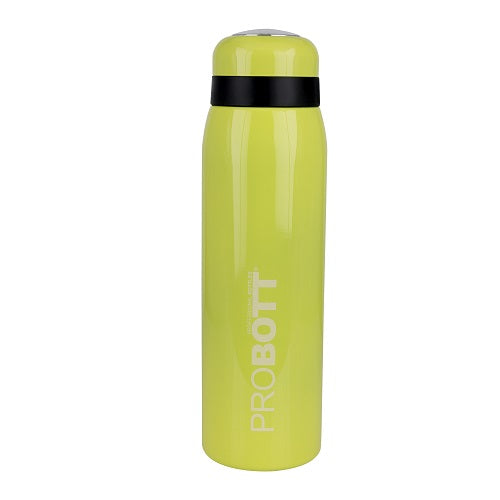 Probott Drops Water Bottle, Stainless Steel Water Bottles, Vacuum Insulated Flask Bottles, 500 ml, Yellow