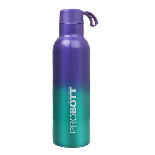 Probott Dream 750ml Stainless Steel Hot and Cold Water Bottle, Vacuum Insulated Flask Bottles, Dual Color Purple & Green